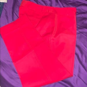 White House Black Market Red Slim Ankle Pants size 10R